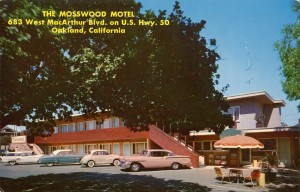 Mosswood Motel, 683 West MacArthur Blvd., on U.S. Hwy. 50, Oakland, California                                          
